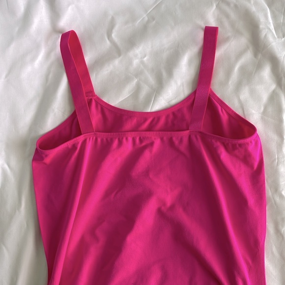 Black Mesh Hoodie with Neon Pink Tank Top - Picture 4 of 4